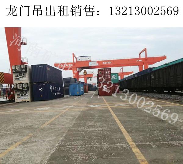 湖北武汉集装箱龙门吊厂家200t轮胎式集装箱龙门吊运行稳定
