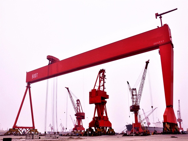 100t 造船龙门吊抗海风防锈工艺怎么做 造船龙门吊厂家